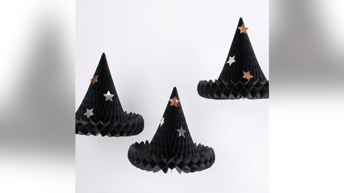 Add witch hats all over your home for quick and easy decor. 