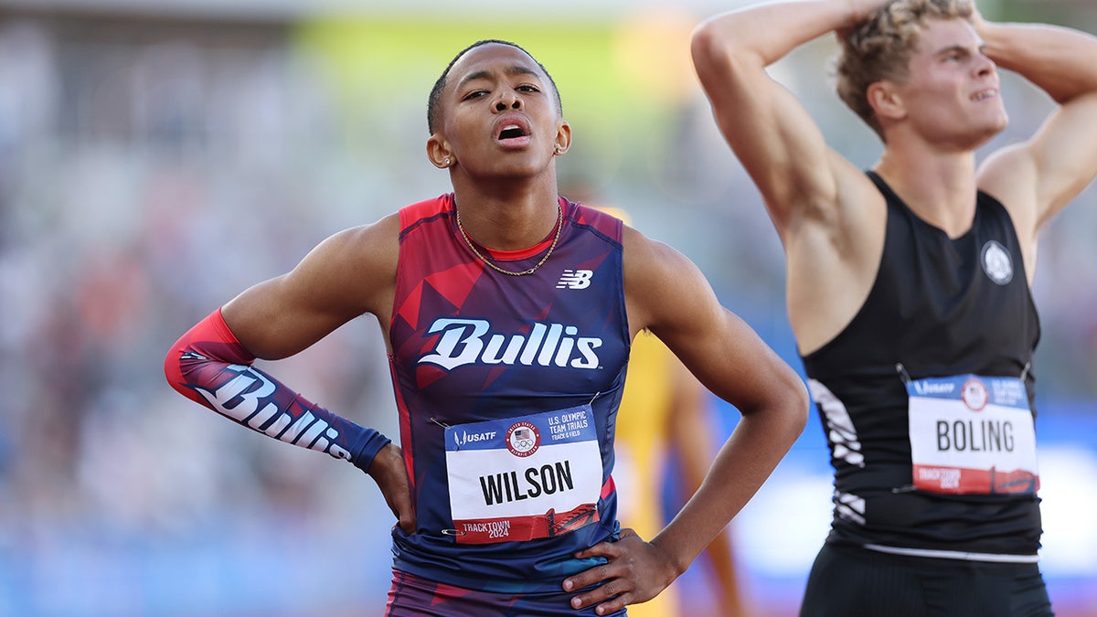 Quincy Wilson at the Olympic trials