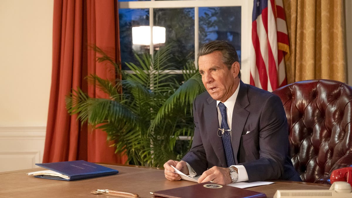 Dennis Quiad plays President Ronald Reagan in the new movie, 