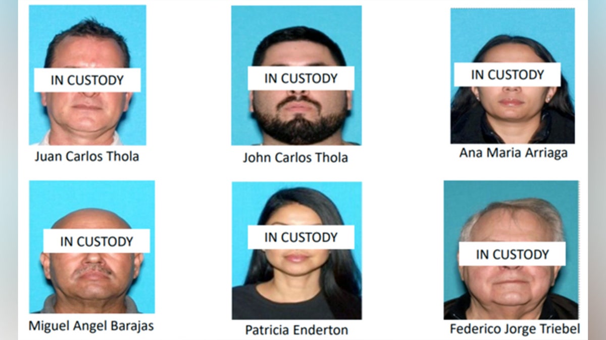 Seven mug shots