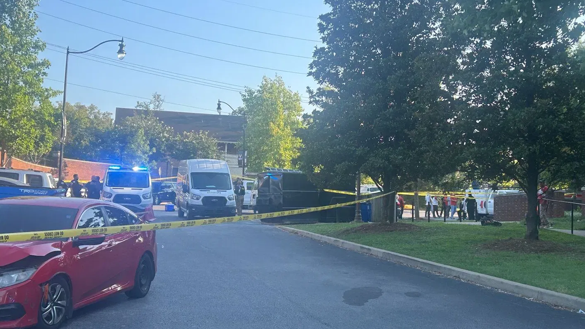 Campus shooting scene