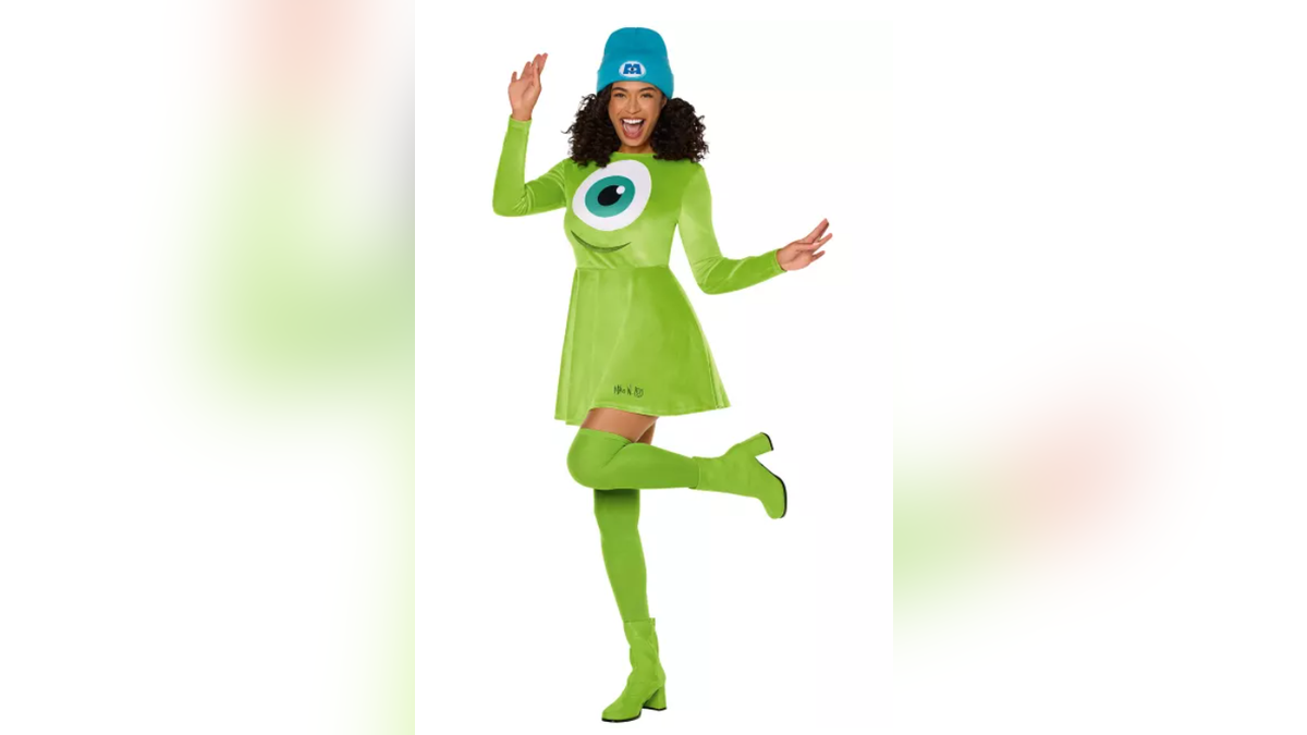 Mit einem Mike Wazowski-Kostüm im Retro-Stil sehen Sie auf jeder Party umwerfend aus. 