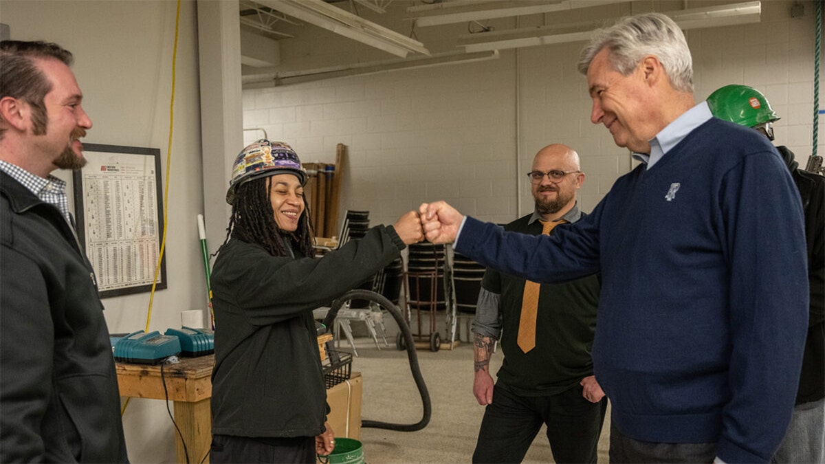 Senator Whitehouse punches