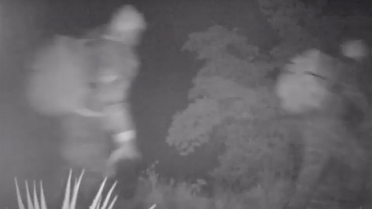 Camouflaged people sneaking onto an Arizona rancher's property