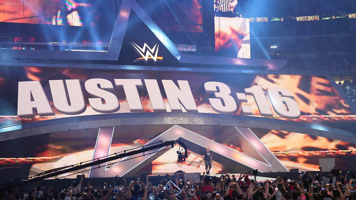 Steve Austin enters WrestleMania 38