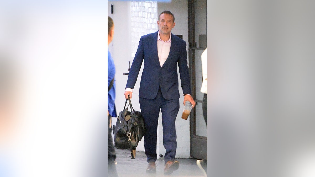 Ben Affleck walking at his offices in Los Angeles.