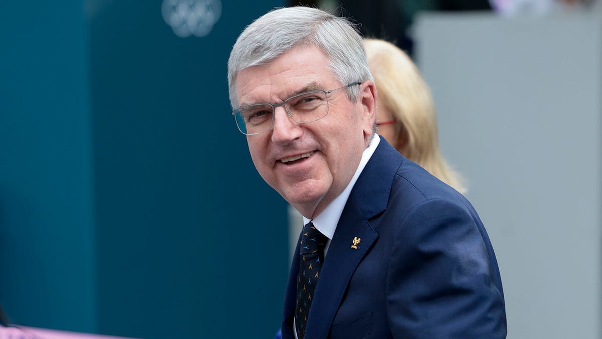 Thomas Bach at the gymnastics