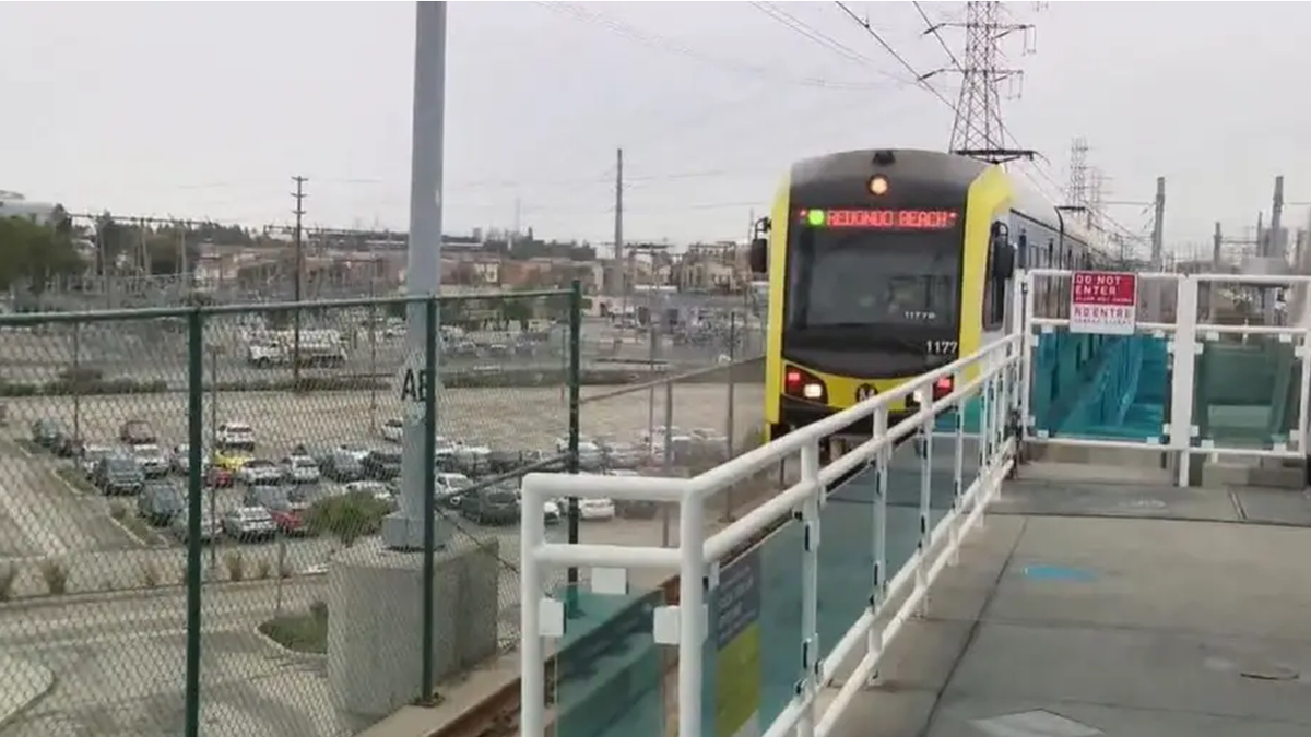 Una parada de tren del Metro de Los Ángeles