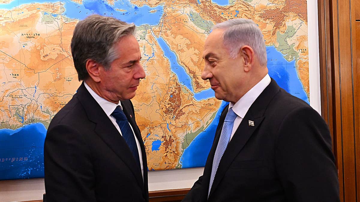 Blinken meeting with Netanyahu in Jerusalem.