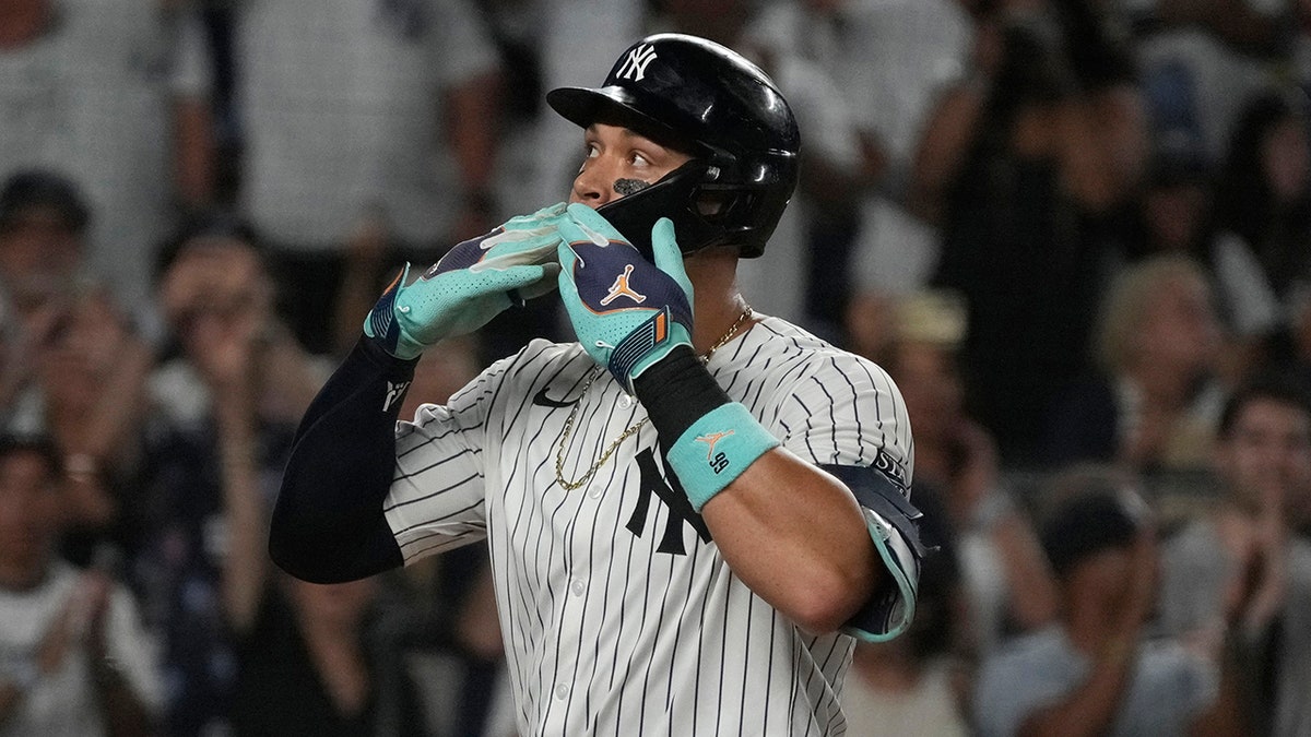 Aaron Judge tras el jonrón