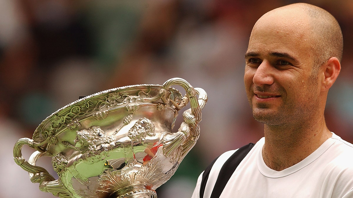 Andre Agassi, winner of the 2003 Australian Open