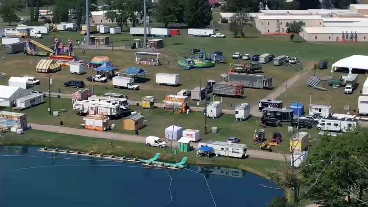 Butler Farm Show drone shot