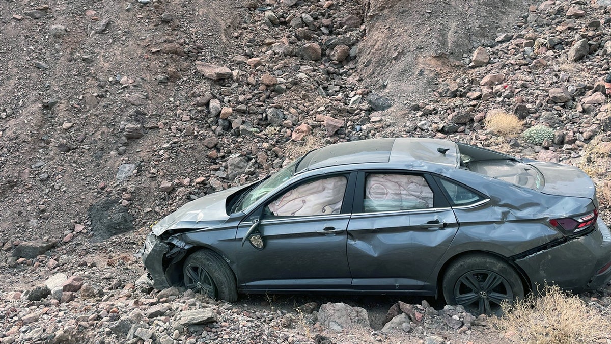 Crashed car