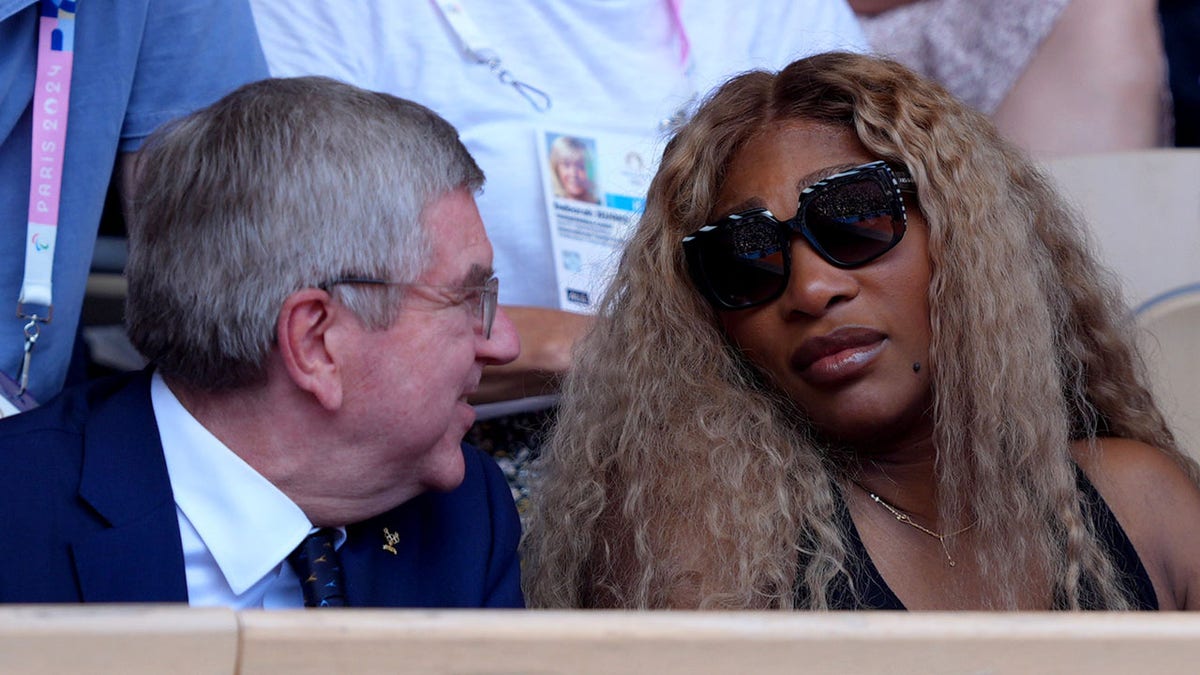 Serena Williams y Thomas Bach