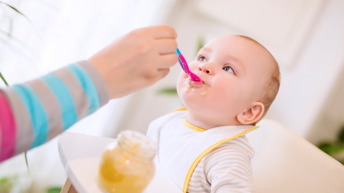 Feeding baby