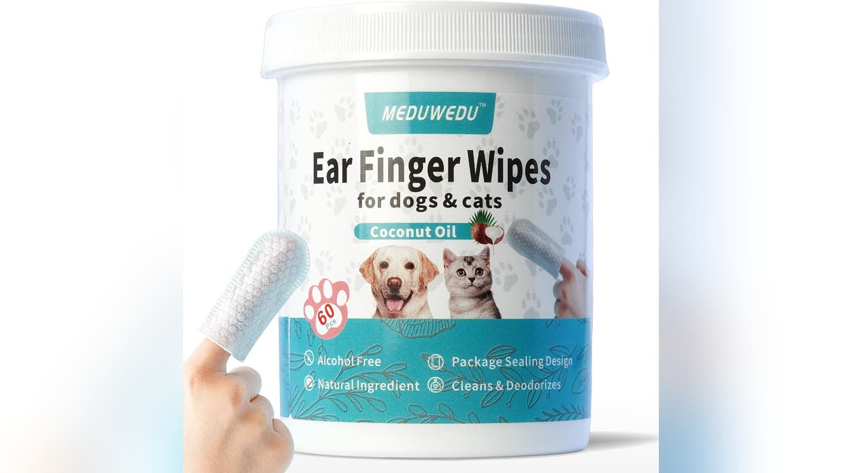 These wipes fit on your finger.