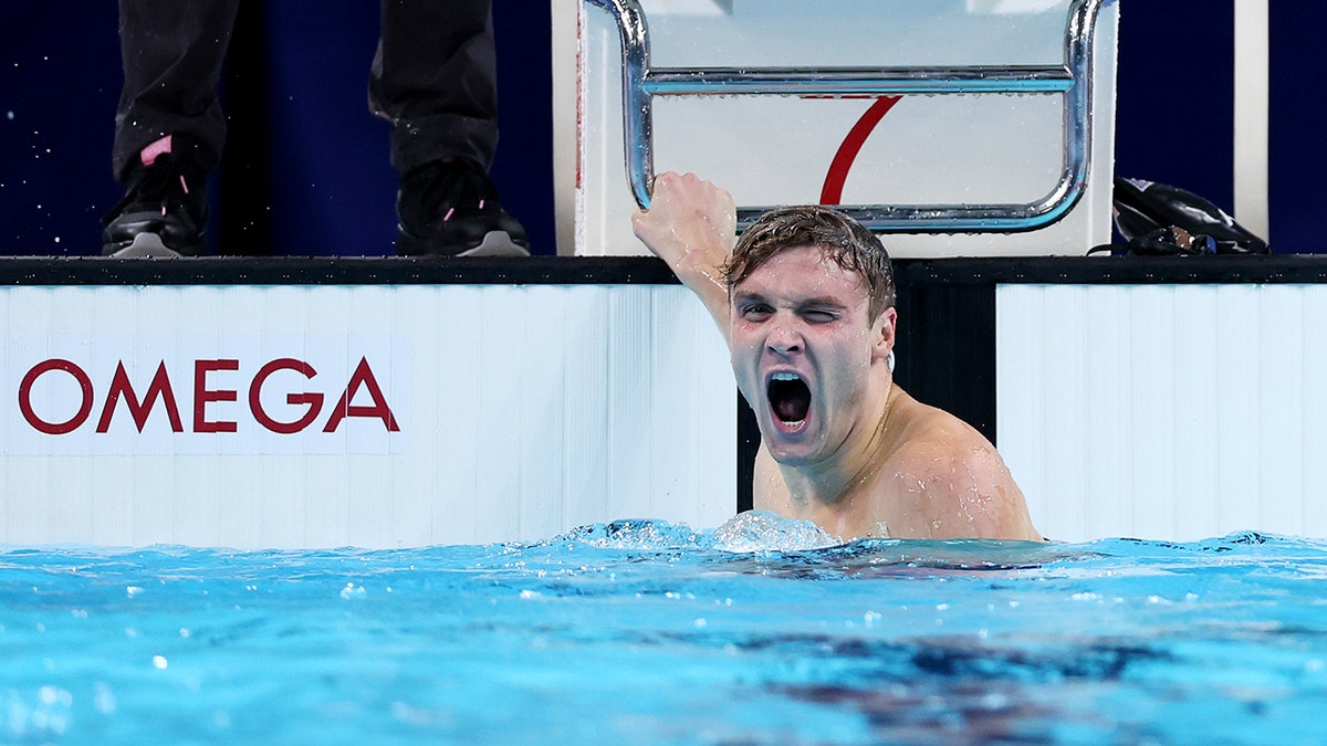 Bobby Finke after setting record