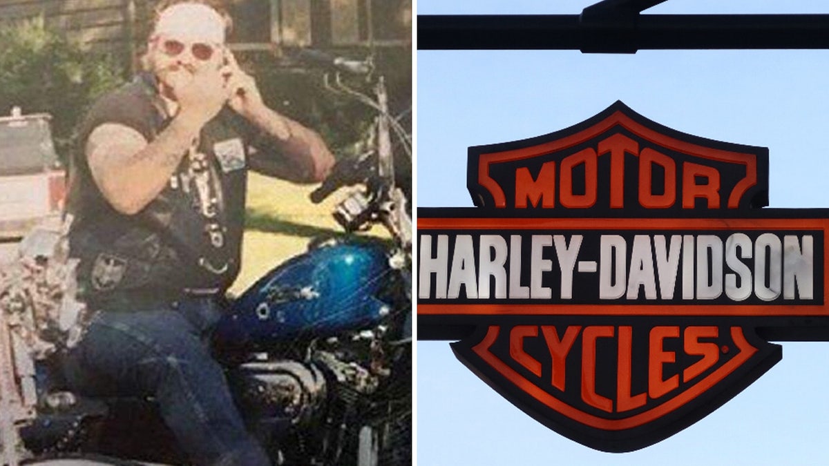 Pandilla de moteros Harley-Davidson