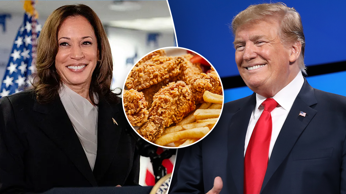 Kamala Harris, pollo frito y Donald Trump