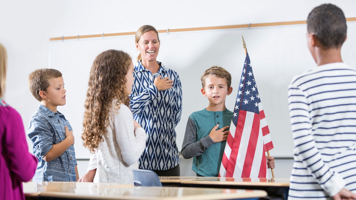 bandera para profesores y niños