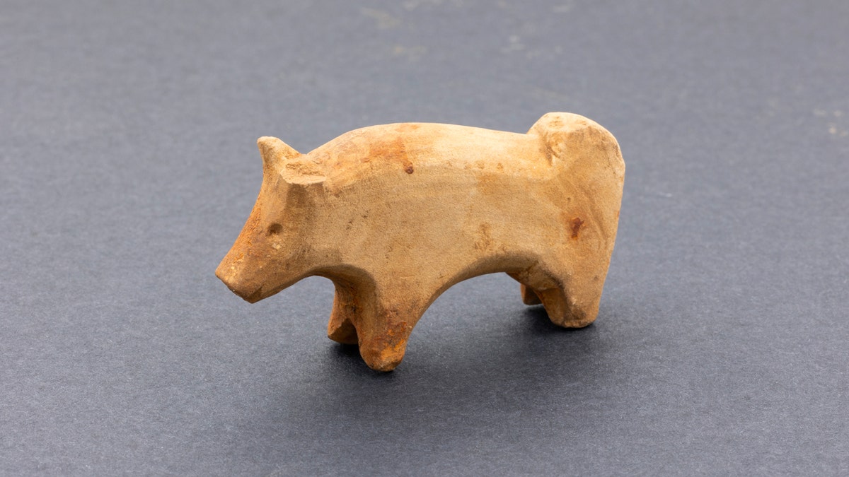 Antique animal-shaped toy.