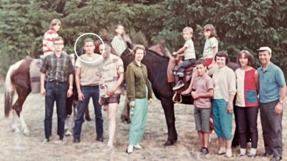 Ted Bundy pictured among his cousins, including Edna Cowell Martin