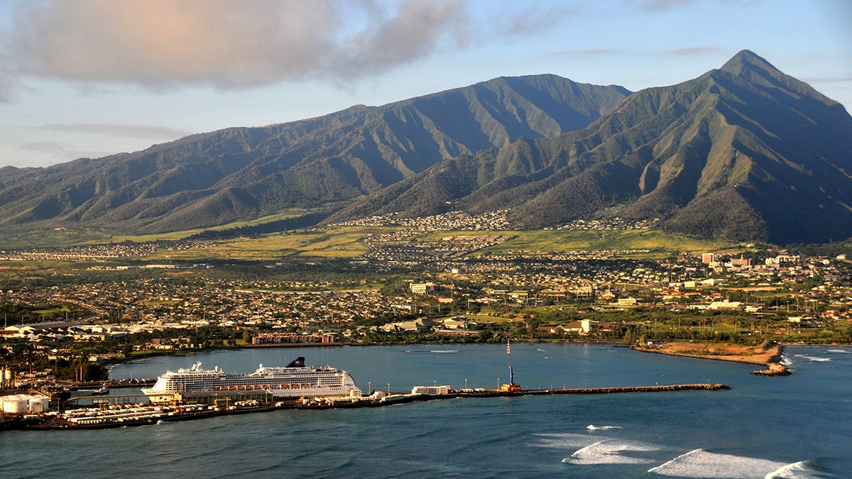 Vista aérea de Kahului. Maui. Hawai. EEUU.