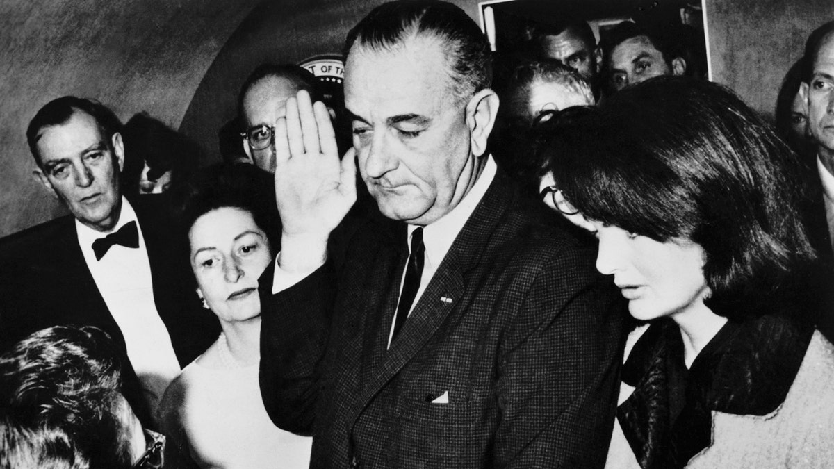 Lyndon B. Johnson inauguration aft John F. Kennedy assassination