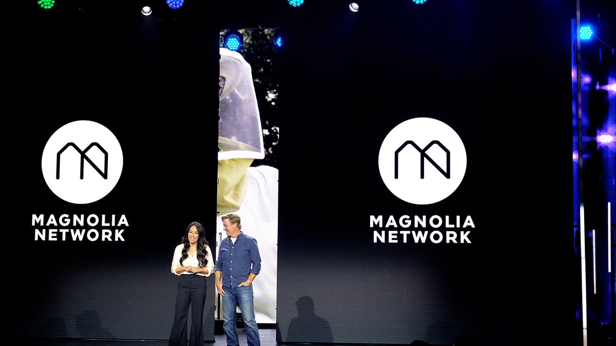 Chip and Joanna Gaines at a Magnolia event