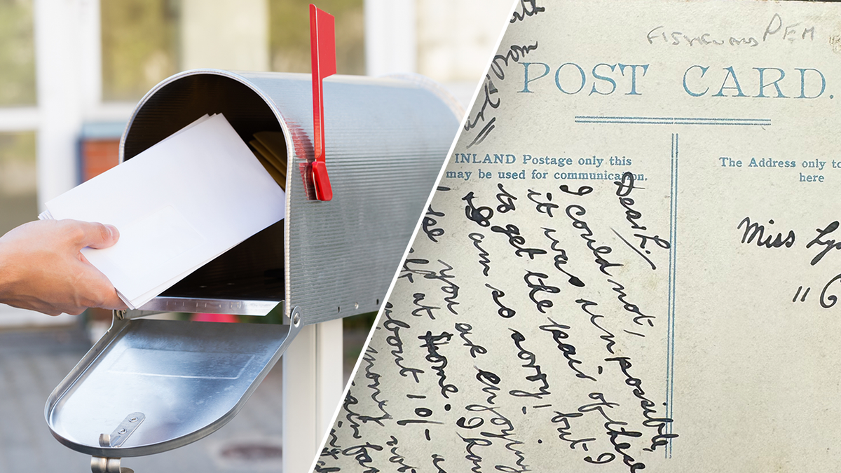 Postal delivery and postcard