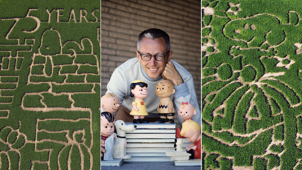 corn mazes and "Peanuts" creator