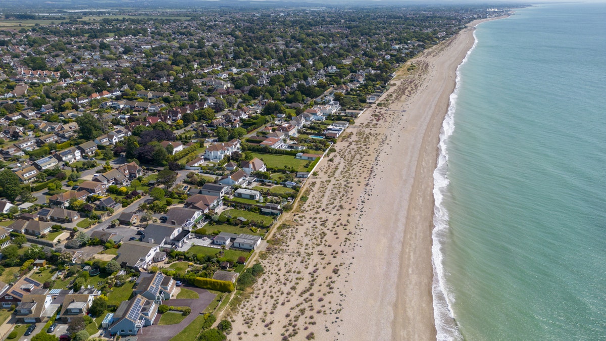 Playa de Pagham en el Reino Unido