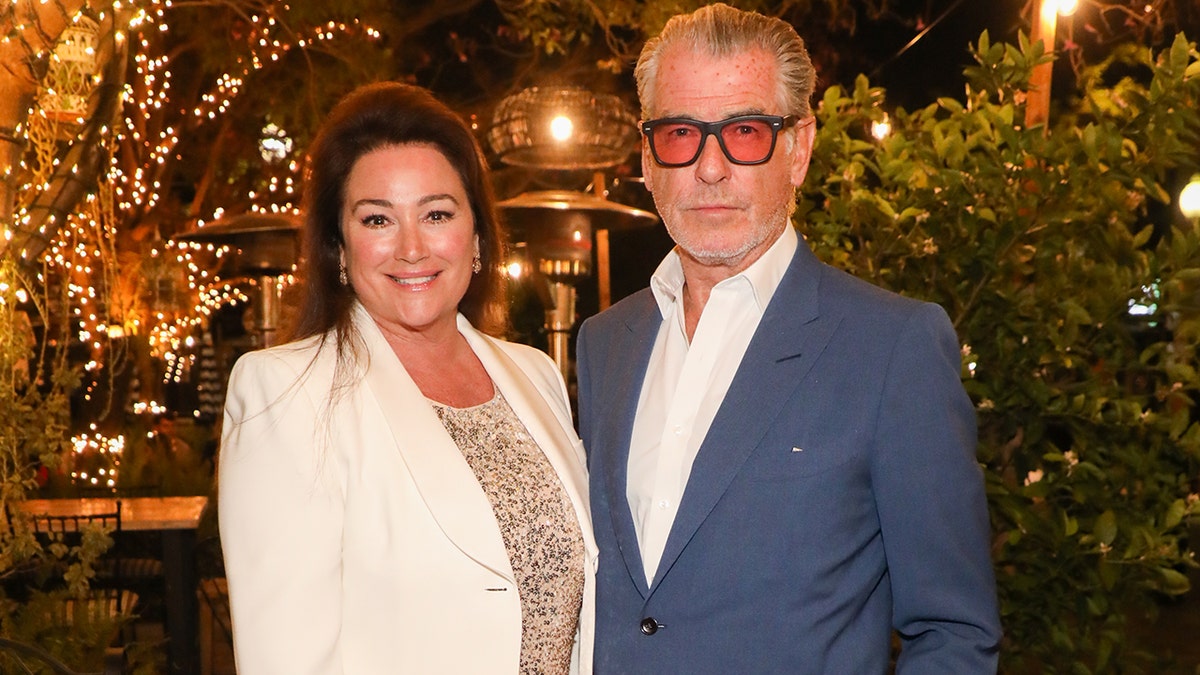 Pierce Brosnan and Keely Shaye Smith at a Special Screening Of "Dalíland"