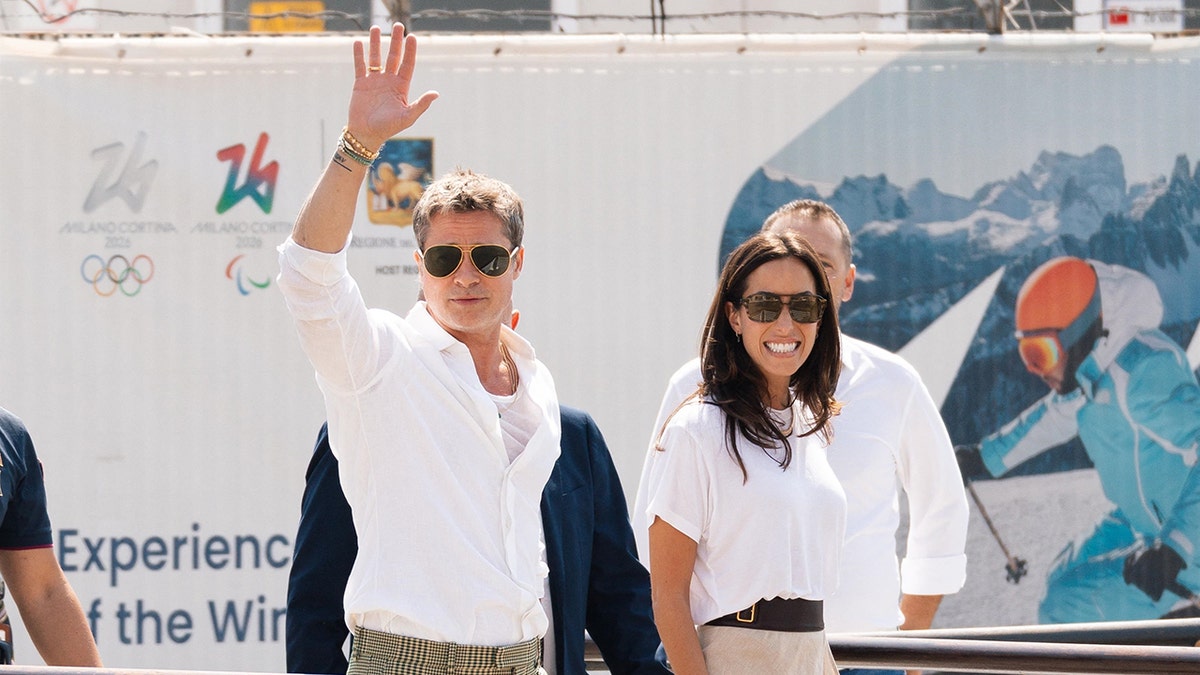 Brad Pitt and Ines de Ramon Turn Heads with Impeccable Style at Venice Film Festival Arrival