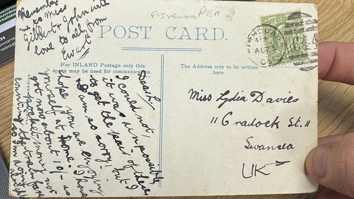 Front of the postcard