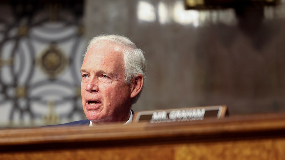 Ron Johnson na audiência do Congresso em 30 de julho