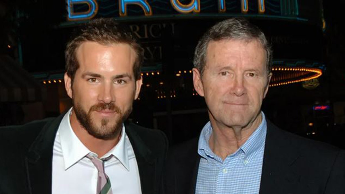 Ryan Reynolds with his dad