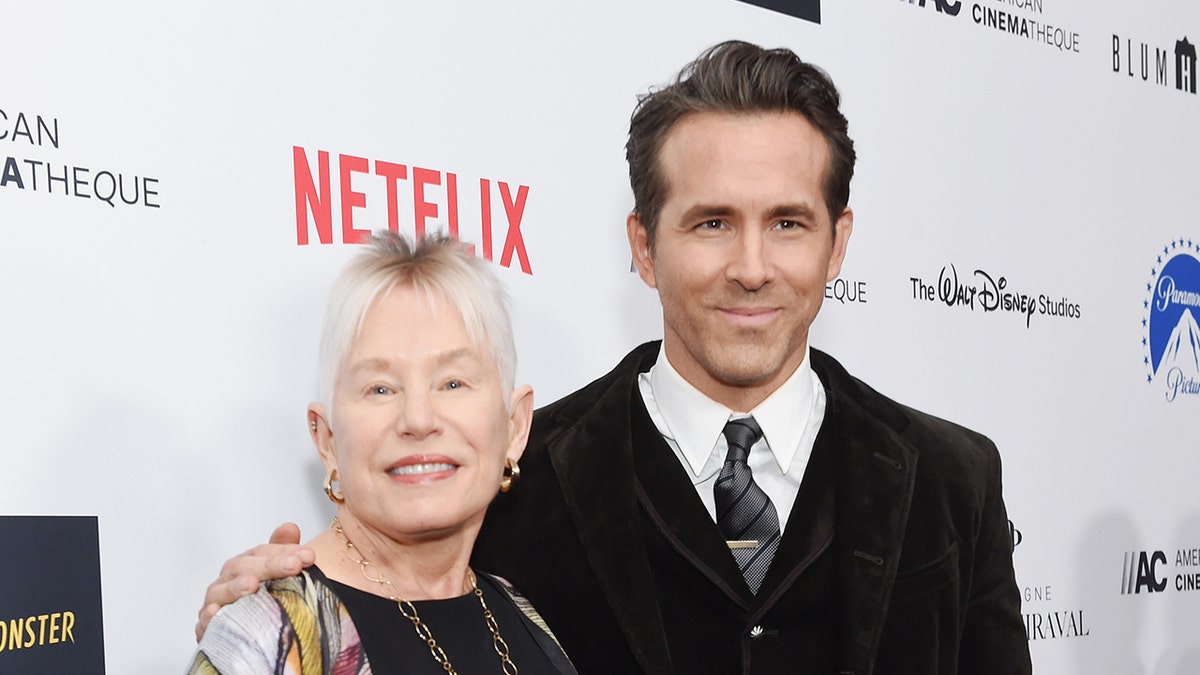 Ryan Reynolds with his mom