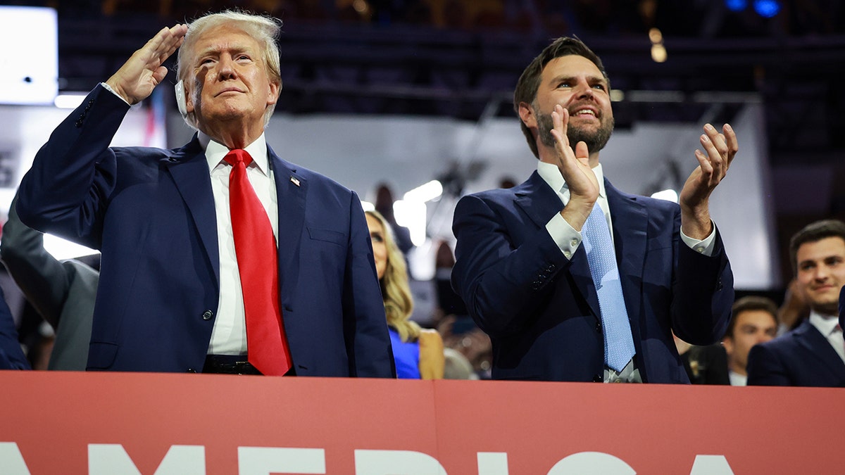 Trump with Vance at GOP convention