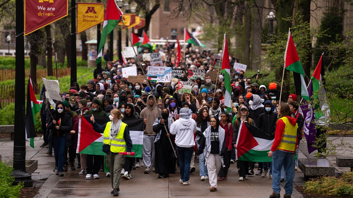 anti-Israel protest on campus 