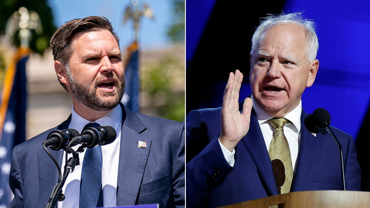 JD Vance dan Tim Walz berpisah