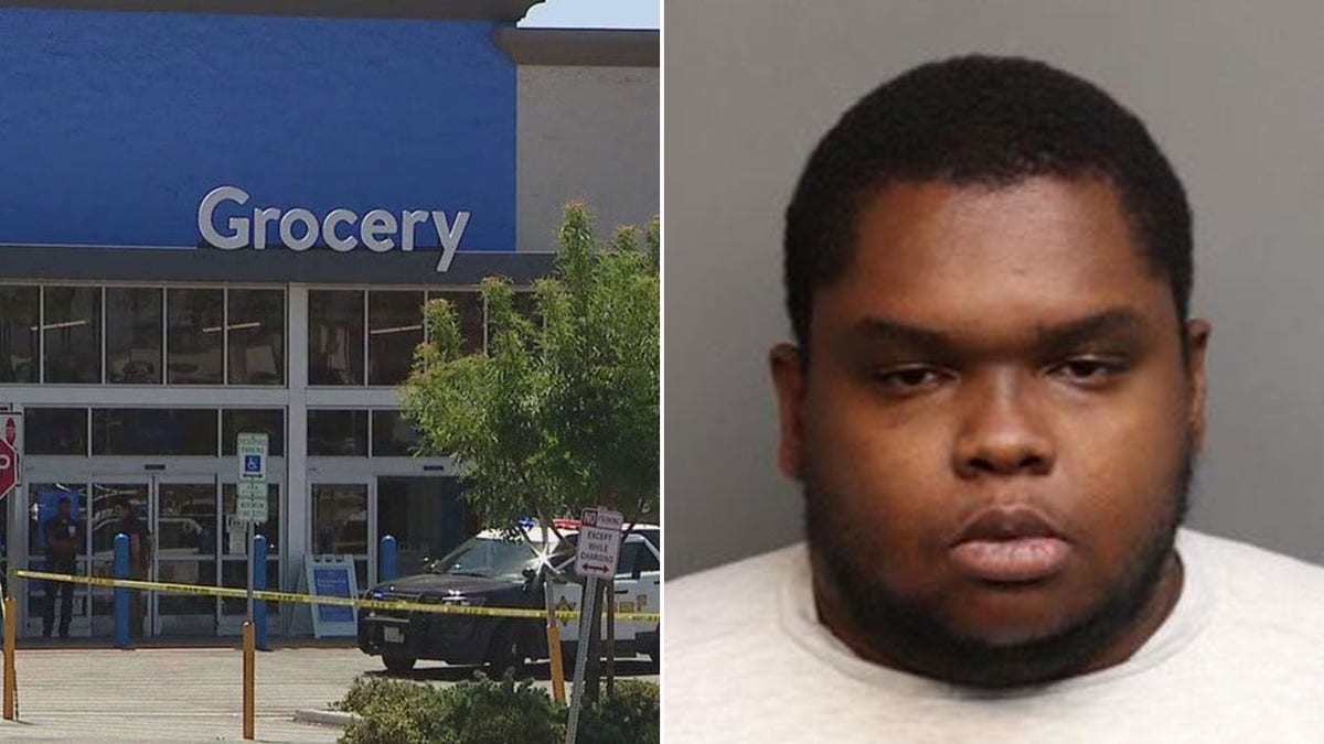 Walmart and a mugshot of Lonnie Hinton