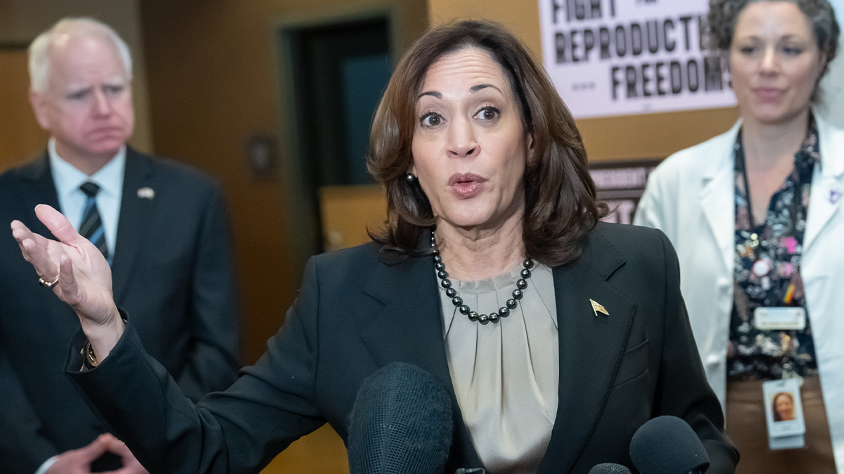 Primer plano de Kamala Harris 