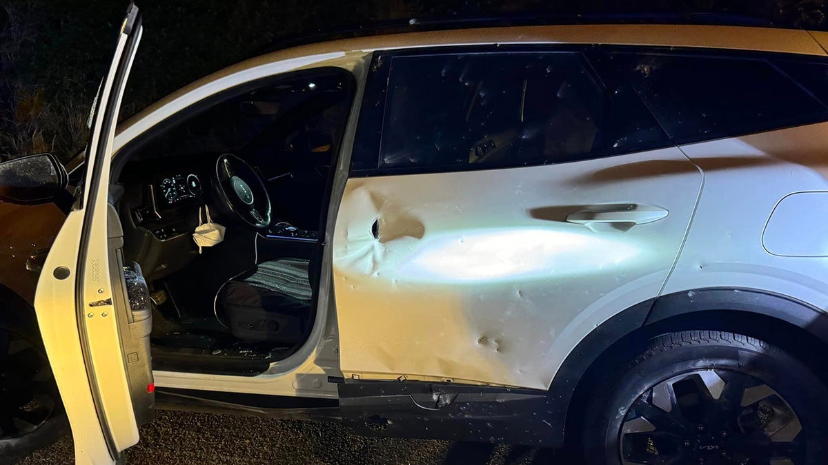 IED-hit SUV in Hawaii side view