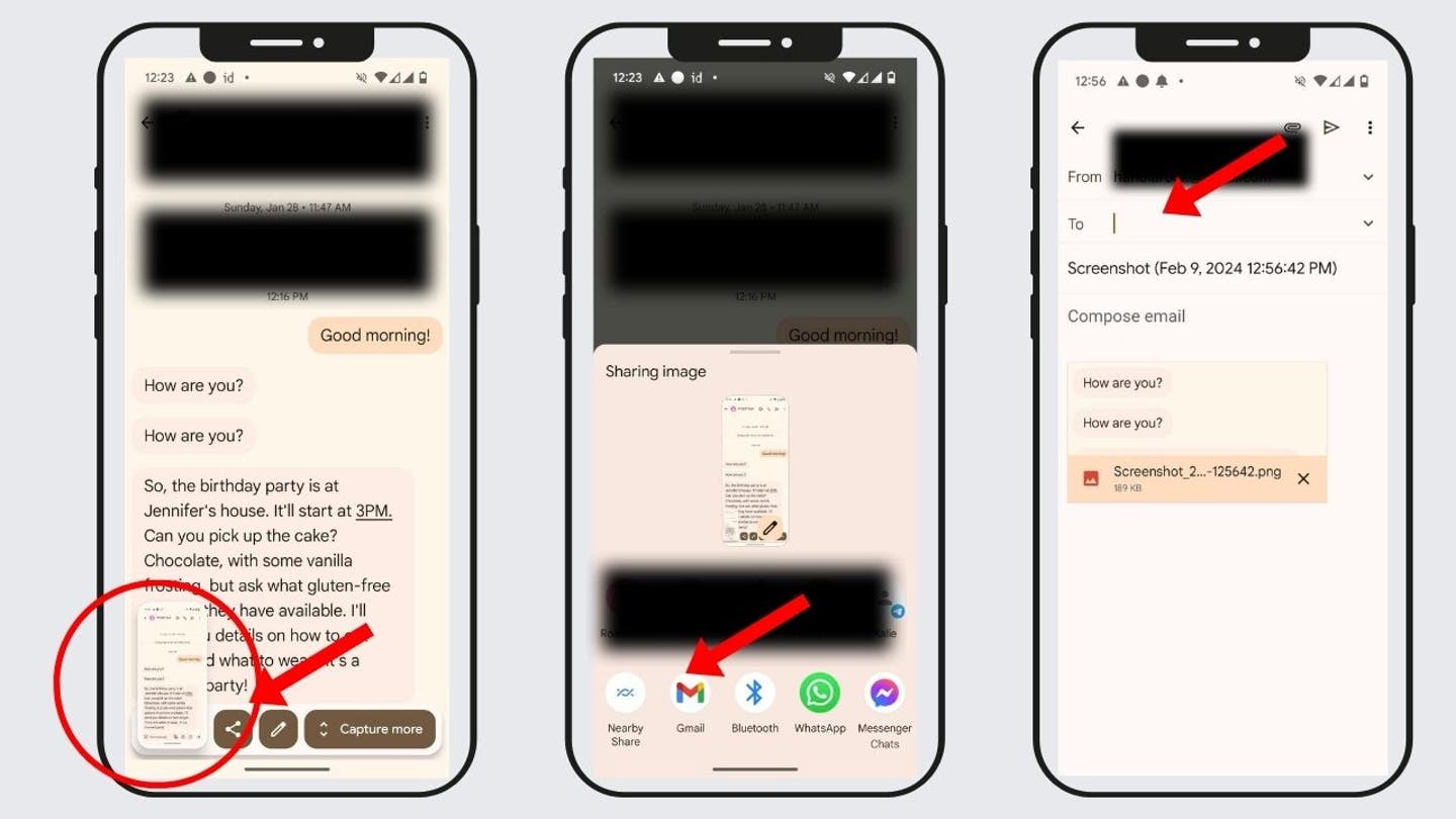 How to print, save, send Android text messages 5 4 How to print save and send Android text messages