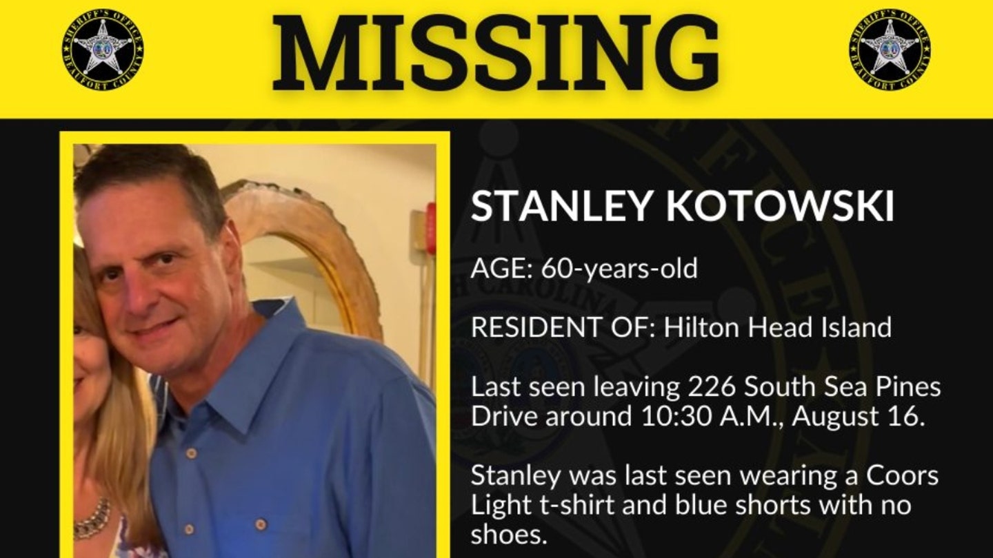 Massachusetts Man Missing After Vanishing from Hilton Head Family Vacation