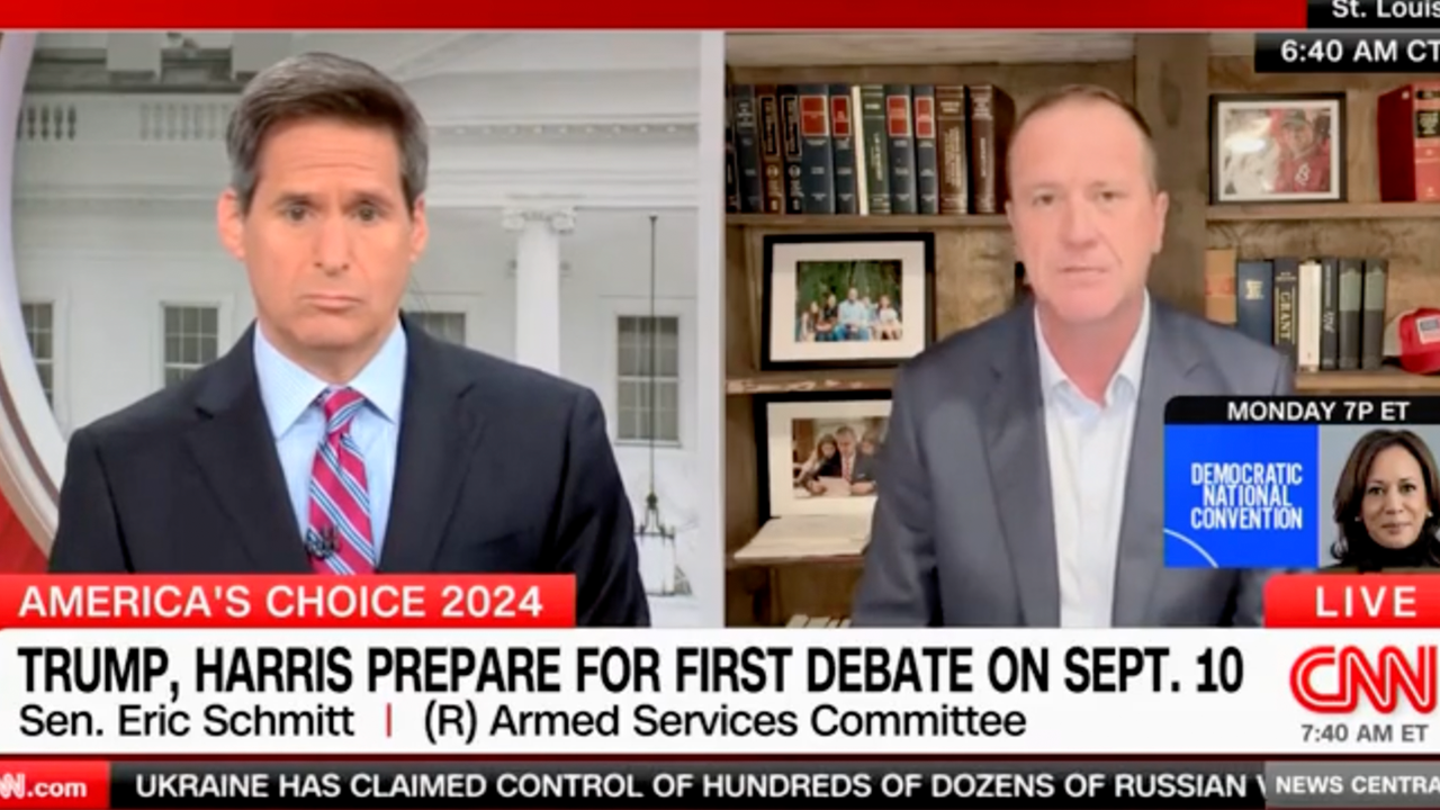 Sen. Schmitt and CNN's Berman in Heated Exchange Over VP Harris' Media Avoidance