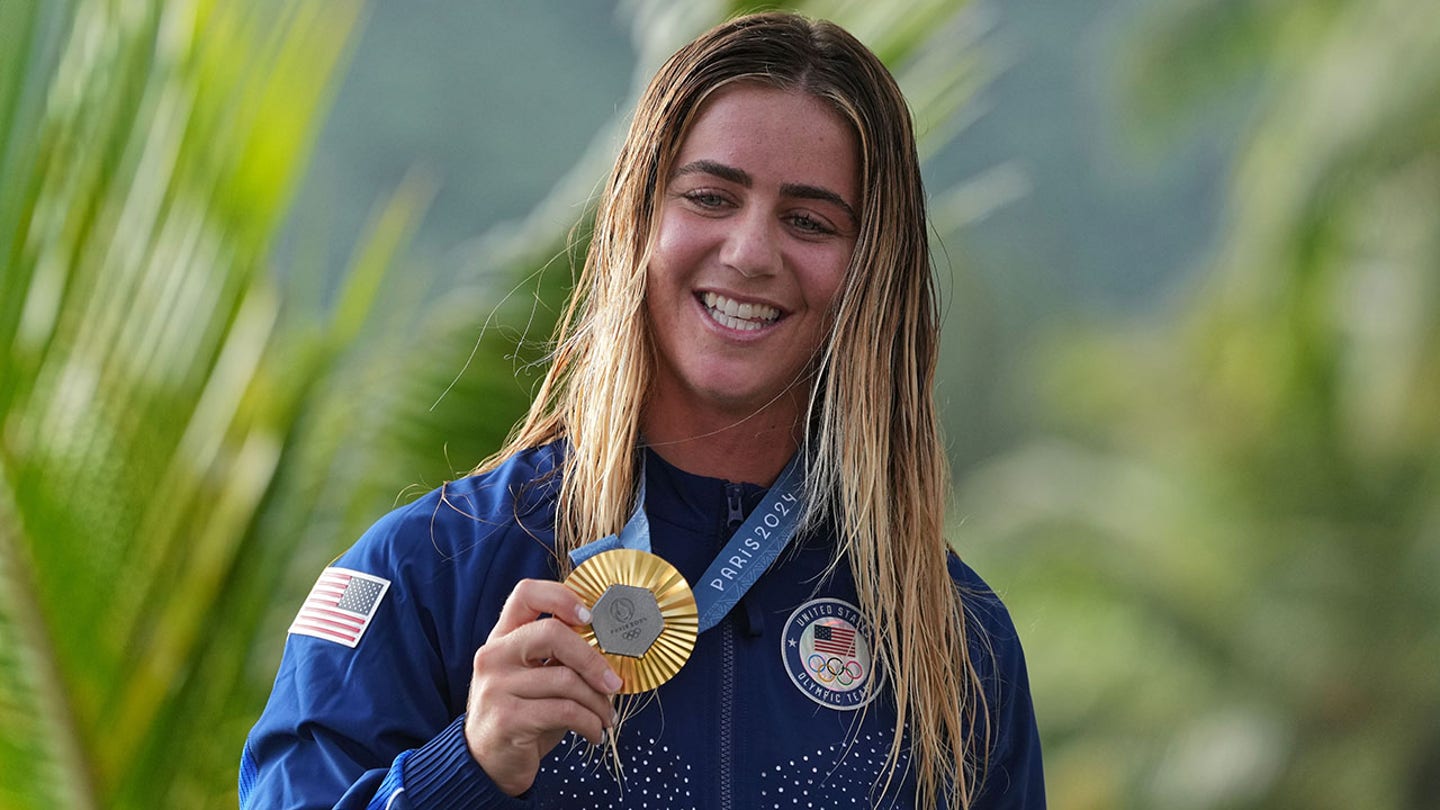 American Surfer Caroline Marks Dominates Paris Olympics with Gold Medal Victory