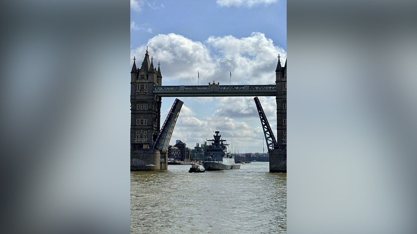 Darth Vader's Theme Blasts Through London as German Warship Cruises River Thames