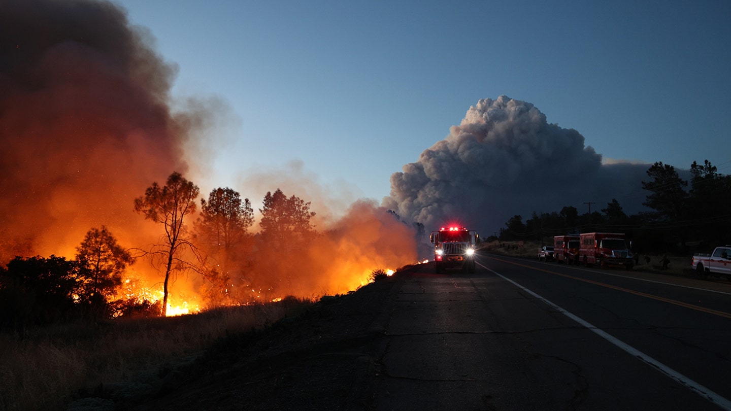 California Wildfire Surges to Become 12th Largest in State's History